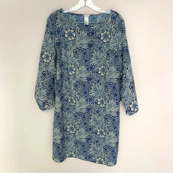 Morris & Co X Target Blue White Floral Dress  12 - Picture 2 of 13